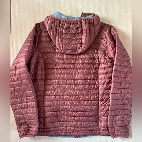 🐕 The Black Dog Lightweight Hooded Puffer Jacket Pink Blue Small - Picture 10 of 10